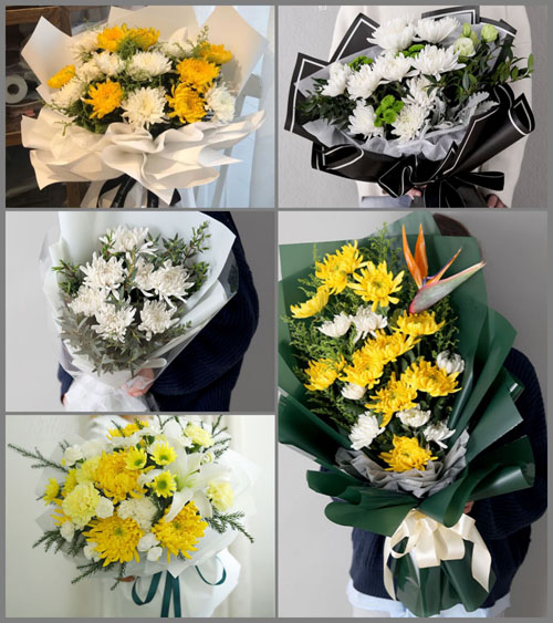 贵州黔南州平塘县白事花束代送